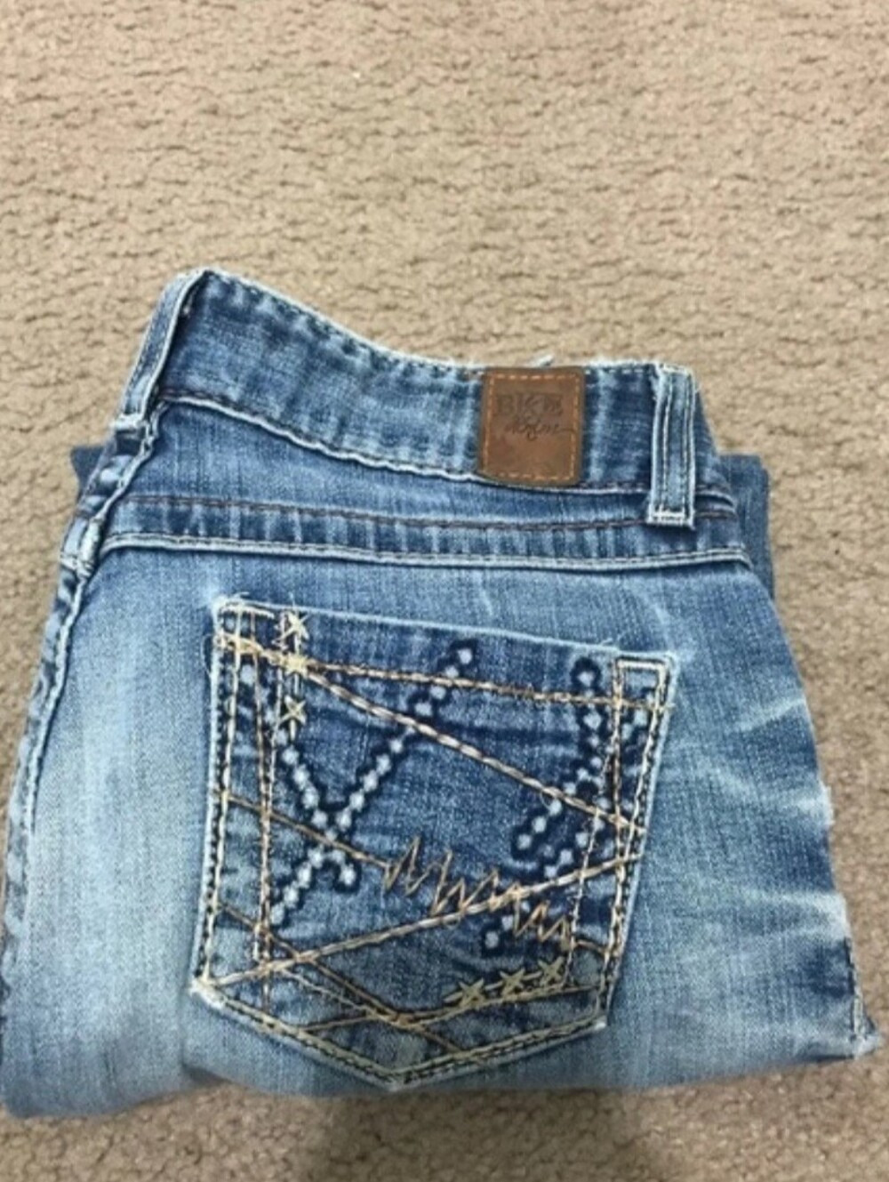 BKE Vintage Culture Womens Bootcut Jeans 30 Western Y2K Blue Baggy Denim